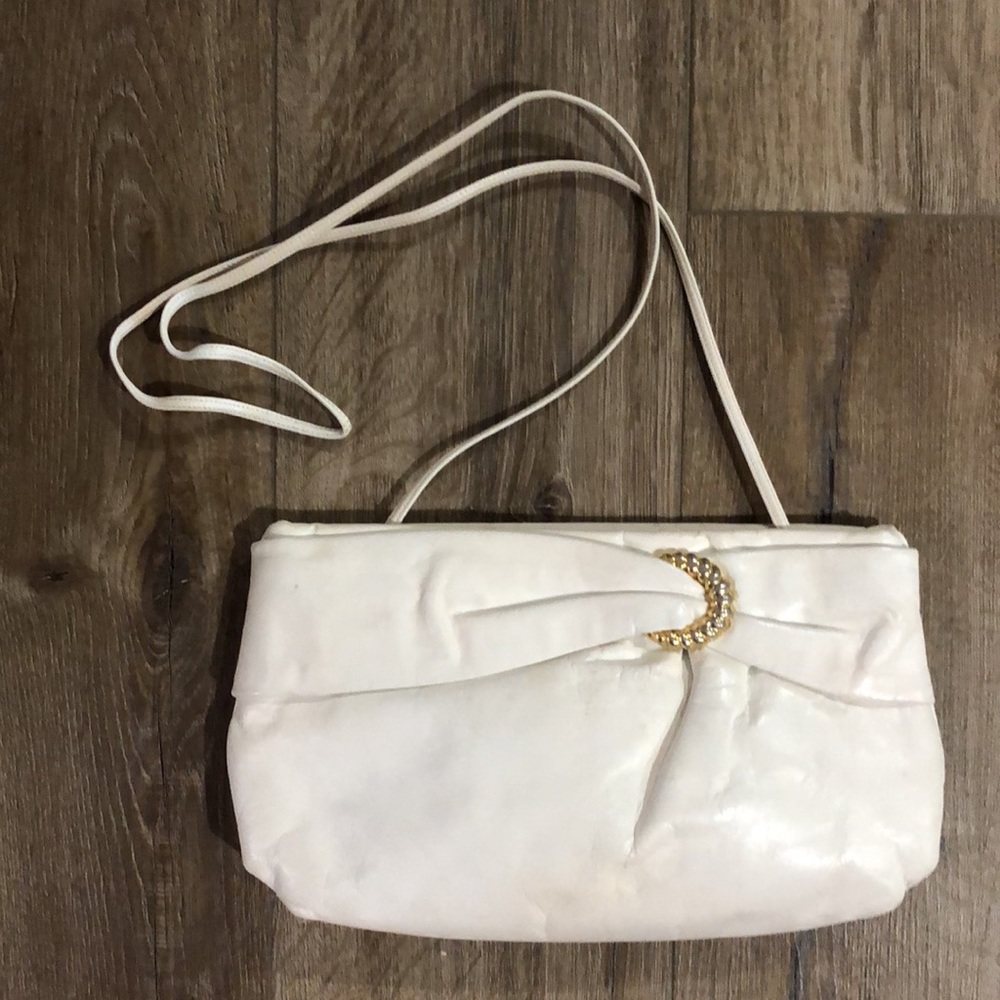 Vintage MORRIS MOSKOWITZ Genuine Leather Shoulder Bag / Large Clutch